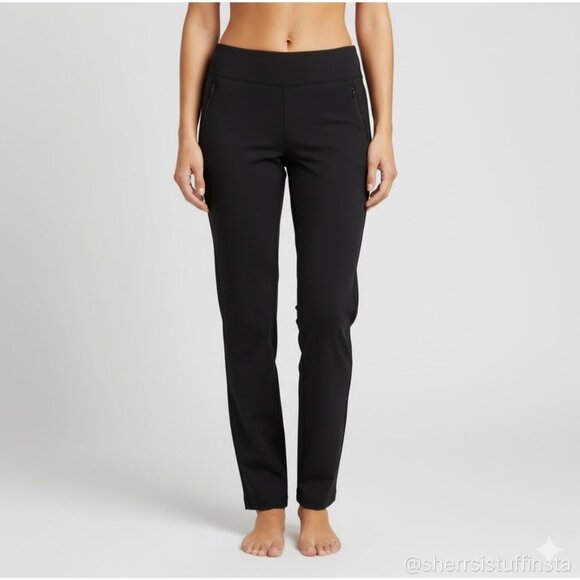 Duluth Trading Co Black Workwear Pull-On Pants Cargo Pocket Size M - Picture 1 of 9